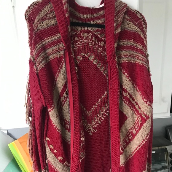 Free people vintage bohemian fringe sweater - Picture 4 of 7